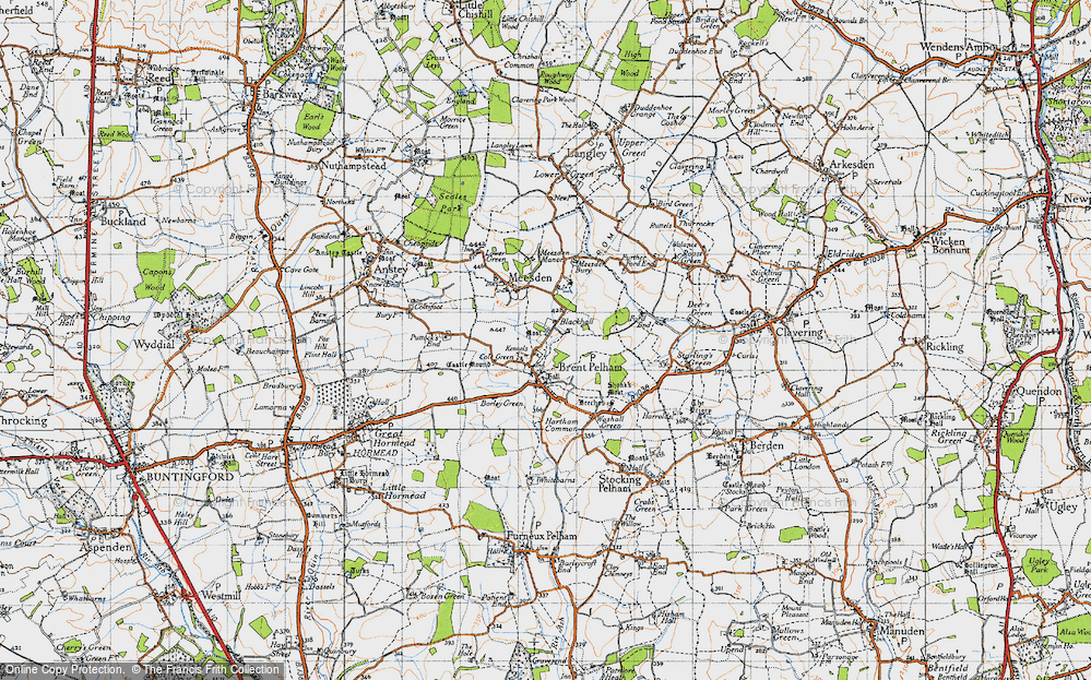 Old Map of Cole Green, 1946 in 1946
