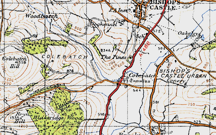 Old map of Blakeridge Wood in 1947