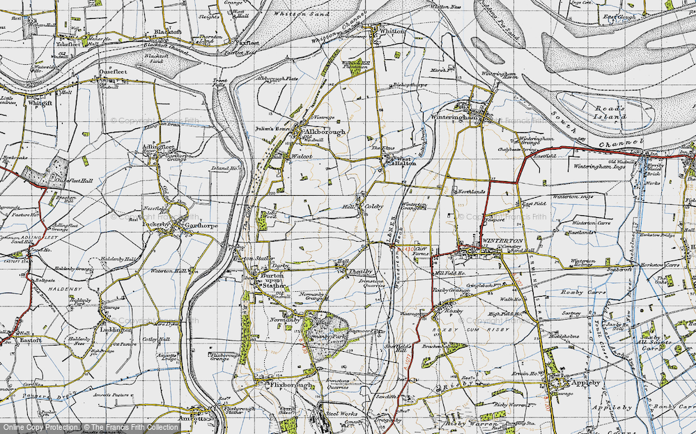 Old Map of Coleby, 1947 in 1947