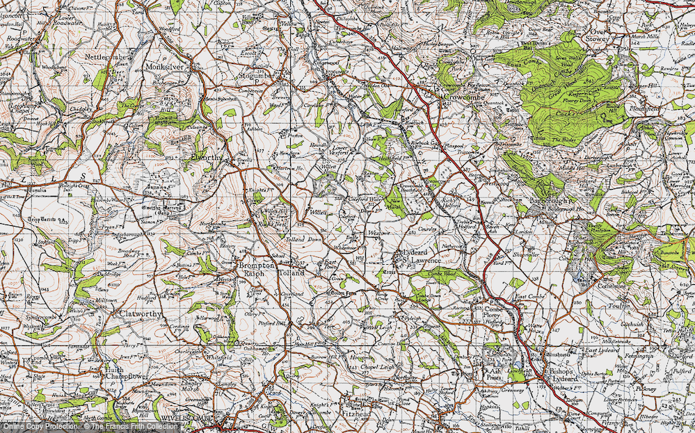 Old Map of Coleford Water, 1946 in 1946