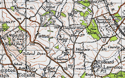Old map of Will in 1946