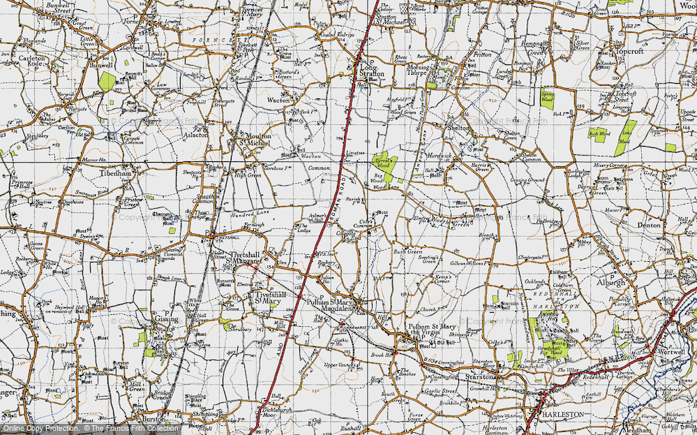 Old Map of Colegate End, 1946 in 1946