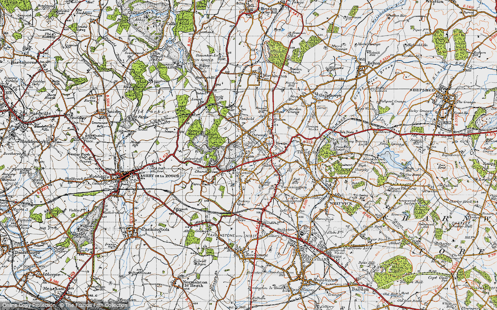 Old Map of Coleorton, 1946 in 1946