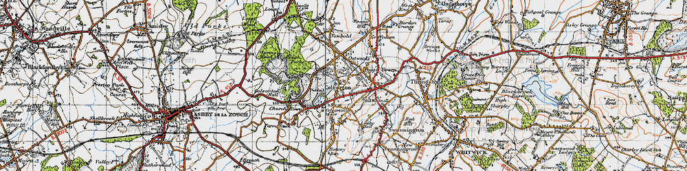 Old map of Coleorton in 1946