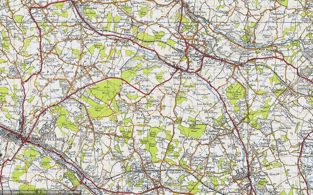 Old Map of Coleshill, 1946 in 1946