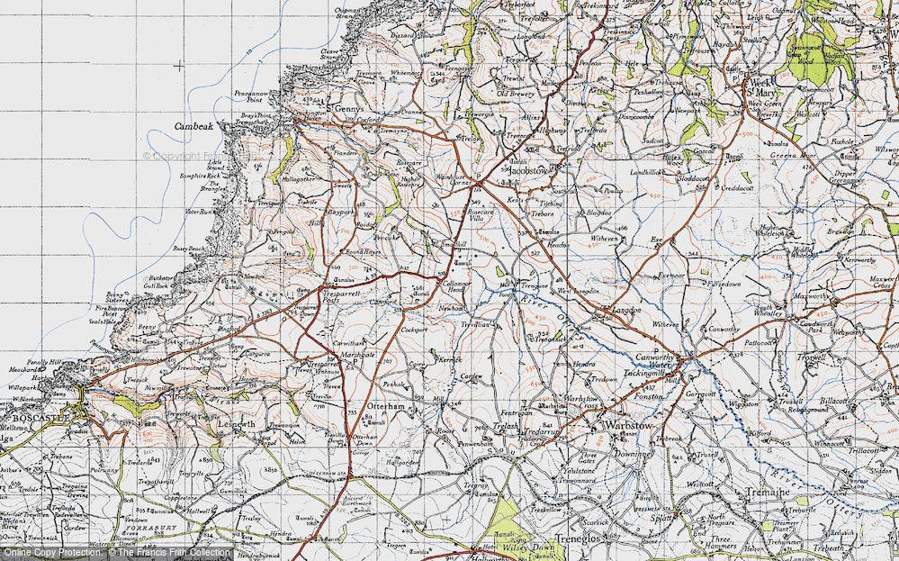 Old Map of Historic Map covering Old Newham in 1946