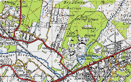 Old map of Royal Military Academy in 1940