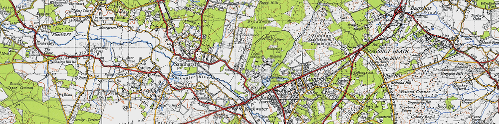 Old map of College Town in 1940