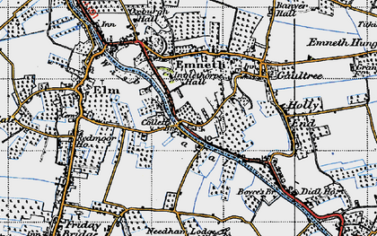 Old map of Collett's Br in 1946