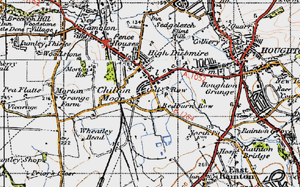 Old map of Colliery Row in 1947