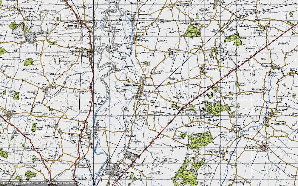 Old Map of Collingham, 1947 in 1947
