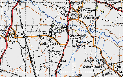 Old map of Collingtree in 1946