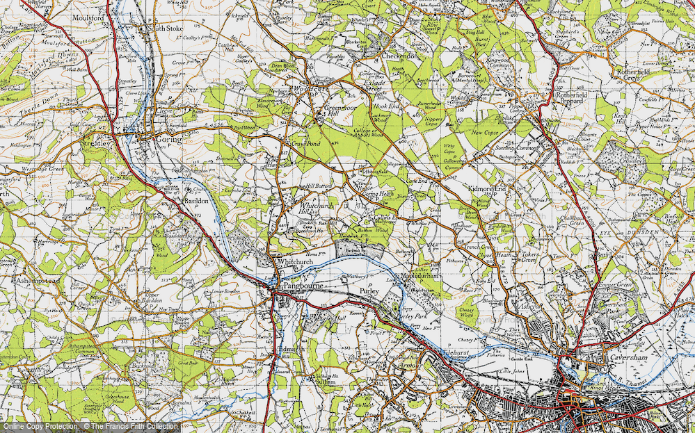 Old Map of Collins End, 1947 in 1947
