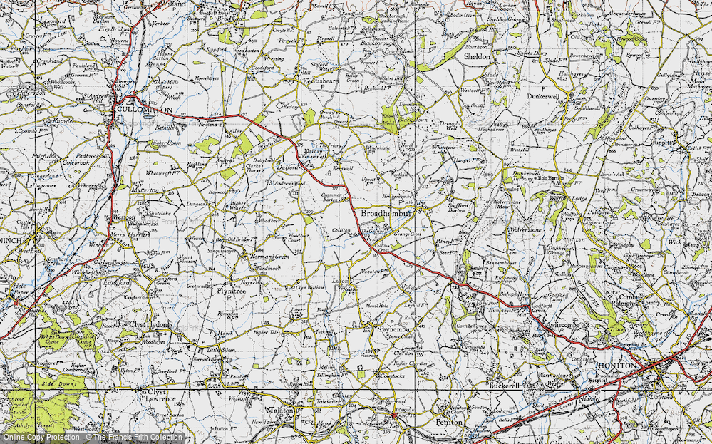 Old Map of Colliton, 1946 in 1946