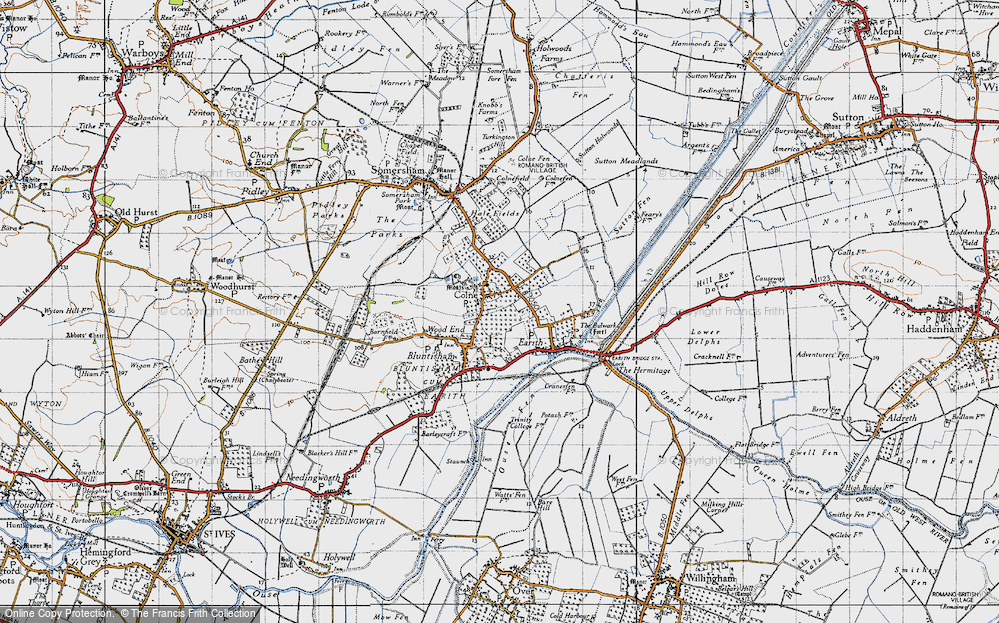 Old Map of Colne, 1946 in 1946