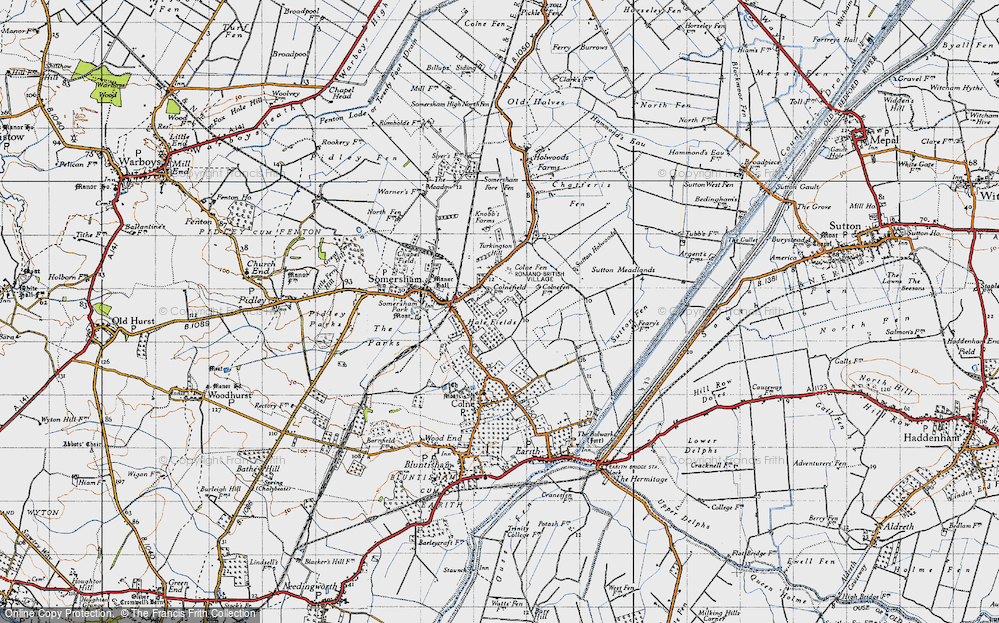 Old Map of Colnefields, 1946 in 1946