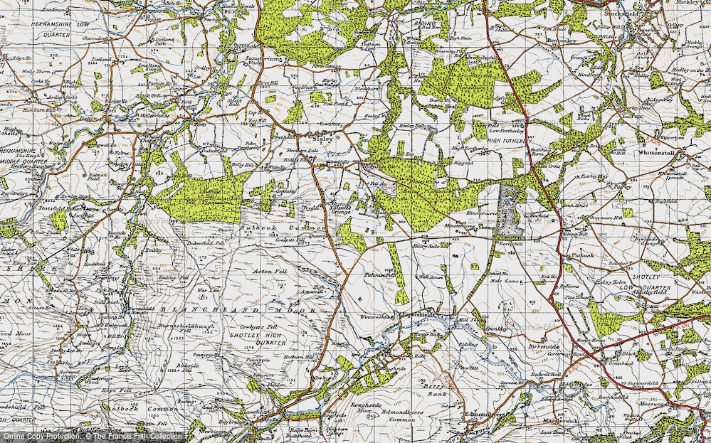 Old Map of Colpitts Grange, 1947 in 1947