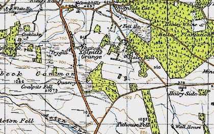 Old map of Colpitts Grange in 1947