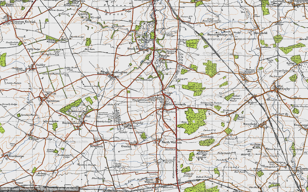 Old Map of Colsterworth, 1946 in 1946