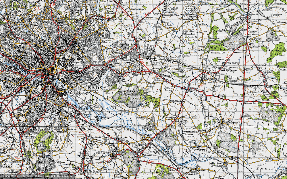 Old Map of Colton, 1947 in 1947