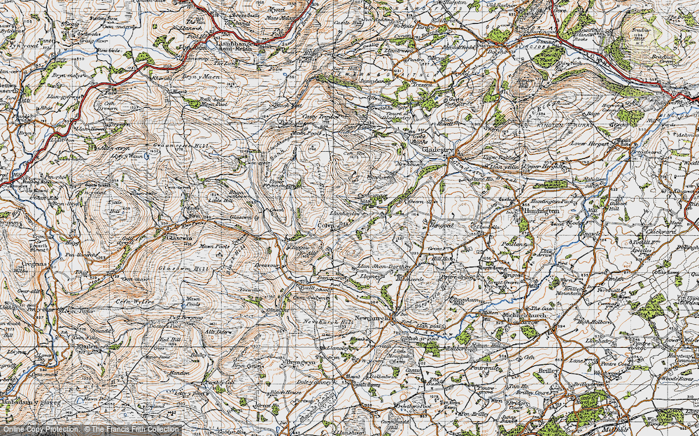 Old Map of Colva, 1947 in 1947