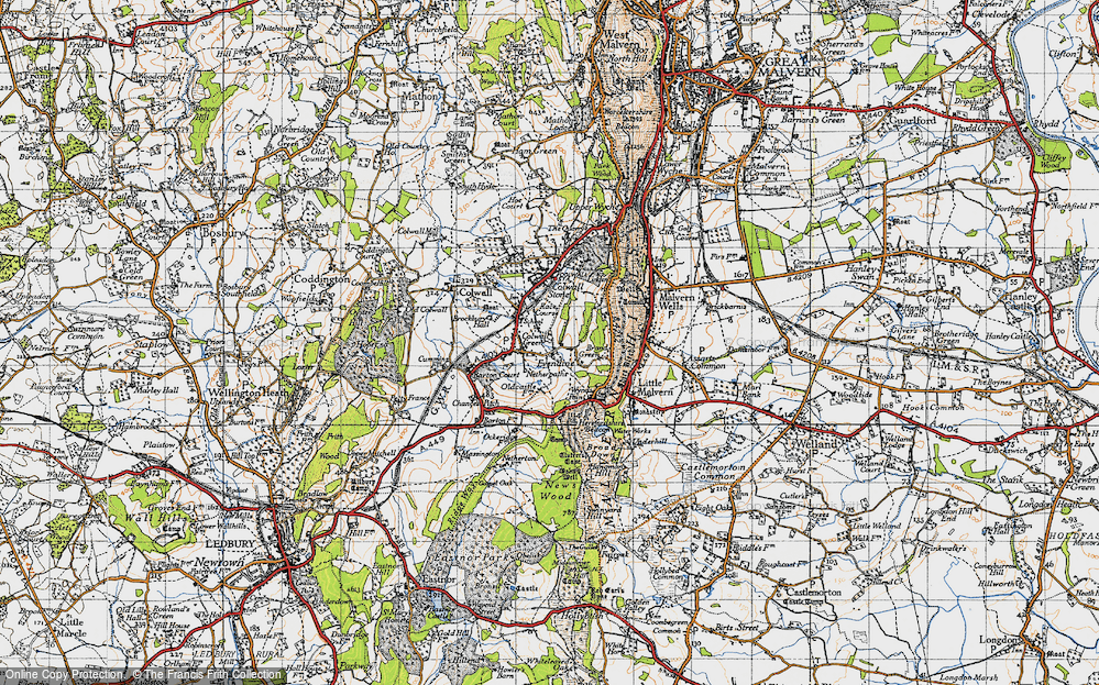 Old Map of Colwall Green, 1947 in 1947