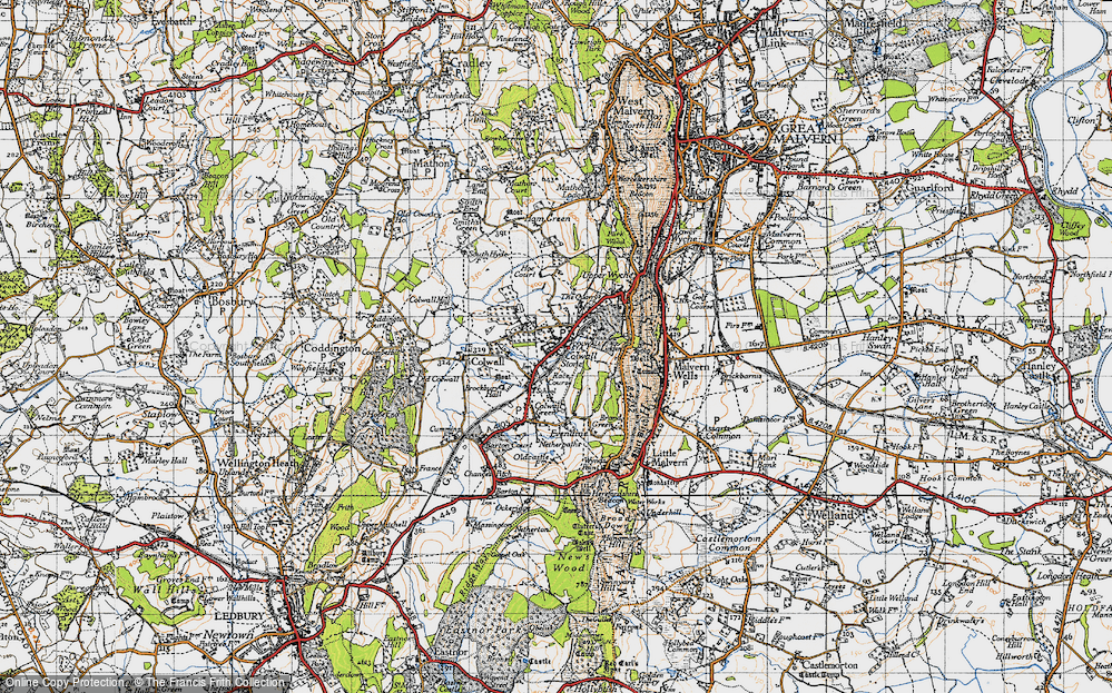 Old Map of Colwall Stone, 1947 in 1947