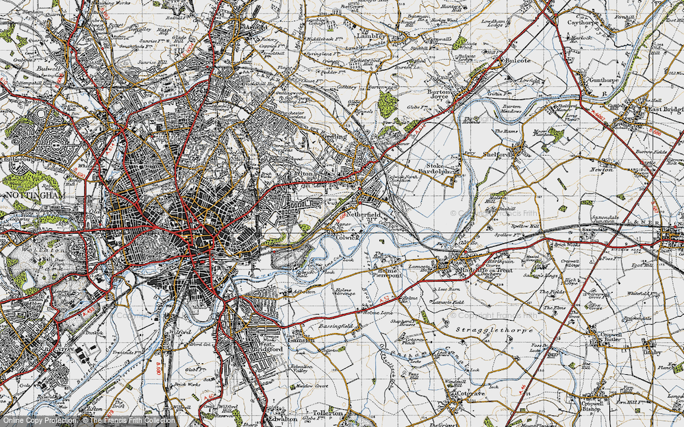 Old Map of Colwick, 1946 in 1946