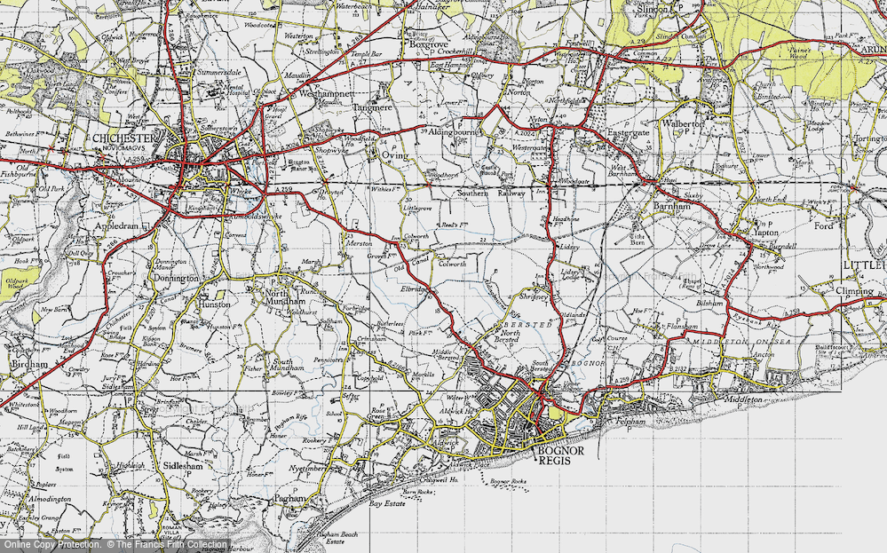 Old Map of Colworth, 1945 in 1945