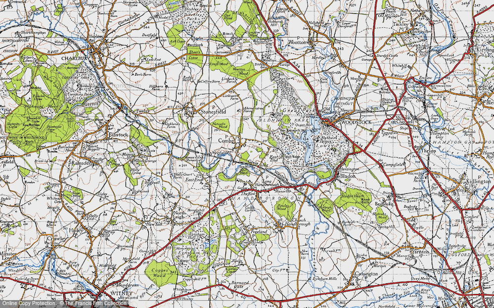 Old Map of Combe, 1946 in 1946