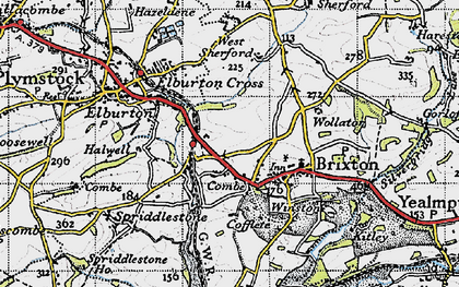 Old map of West Sherford in 1946
