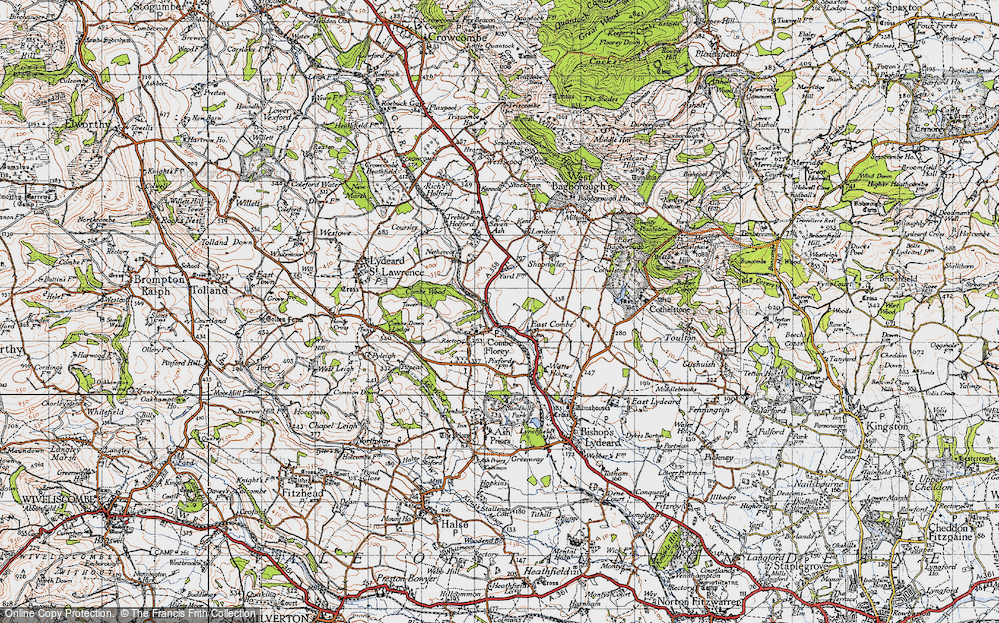 Old Map of Combe Florey, 1946 in 1946