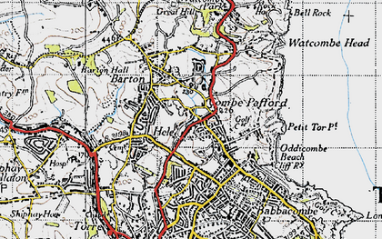 Old map of Combe Pafford in 1946
