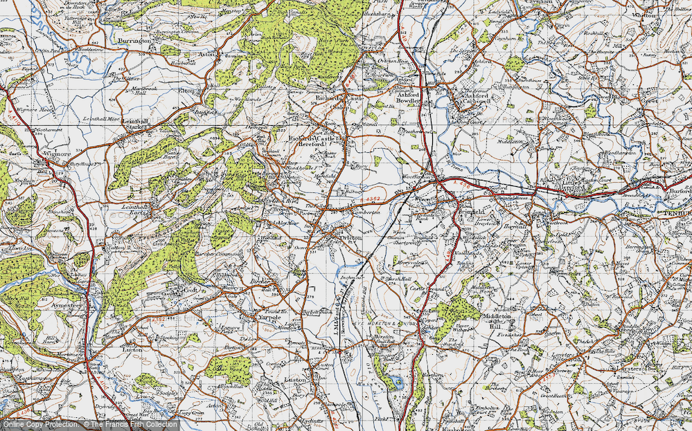 Old Map of Comberton, 1947 in 1947