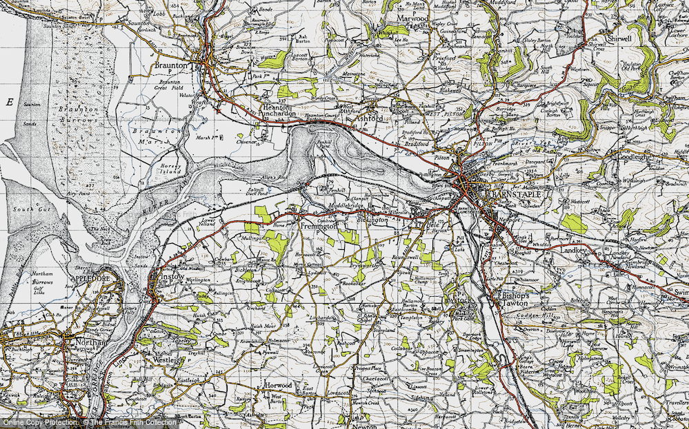 Old Map of Combrew, 1946 in 1946