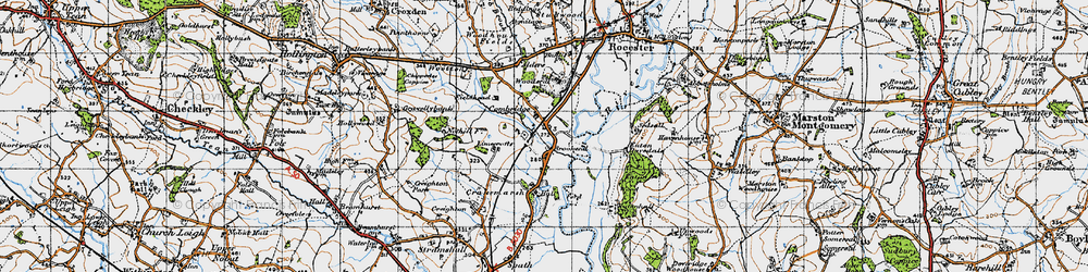 Old map of Limecrofts in 1946