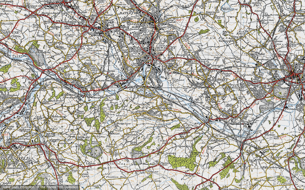Old Map of Combs, 1947 in 1947