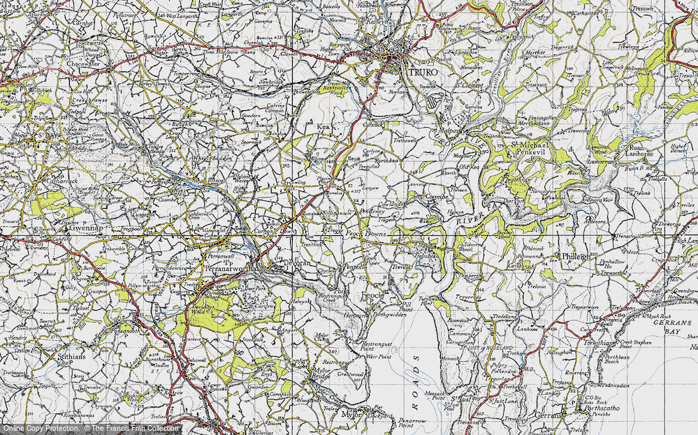Old Map of Come-to-Good, 1946 in 1946
