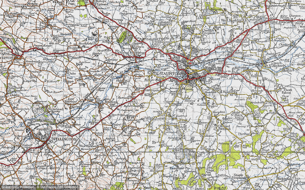Old Map of Comeytrowe, 1946 in 1946