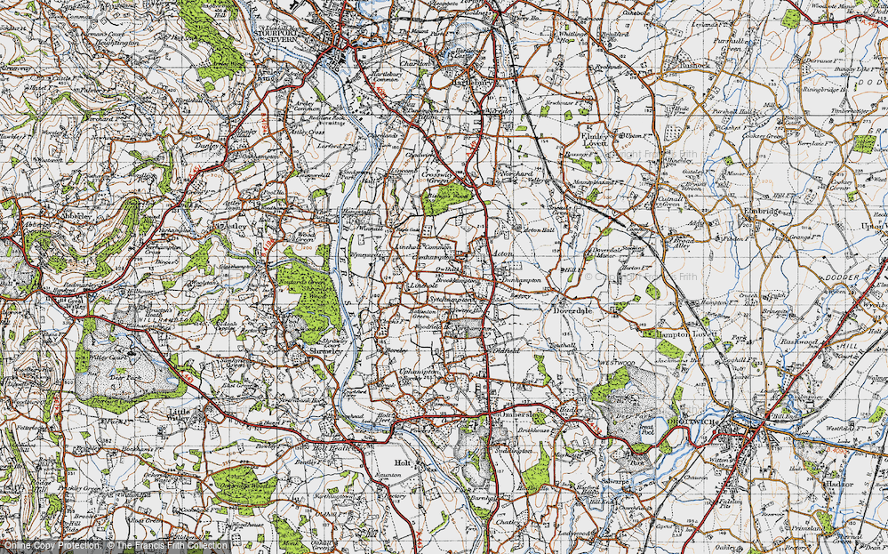 Old Map of Comhampton, 1947 in 1947