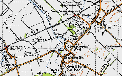 Old map of Commercial End in 1946