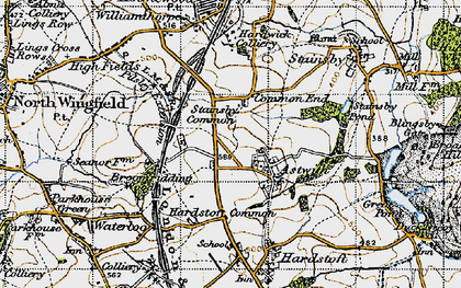 Old map of Broomridding Wood in 1947