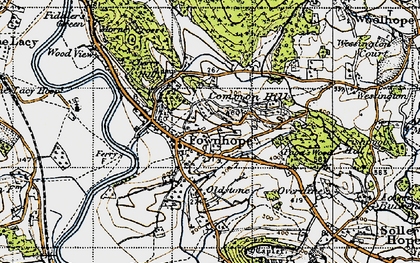Old map of Common Hill in 1947