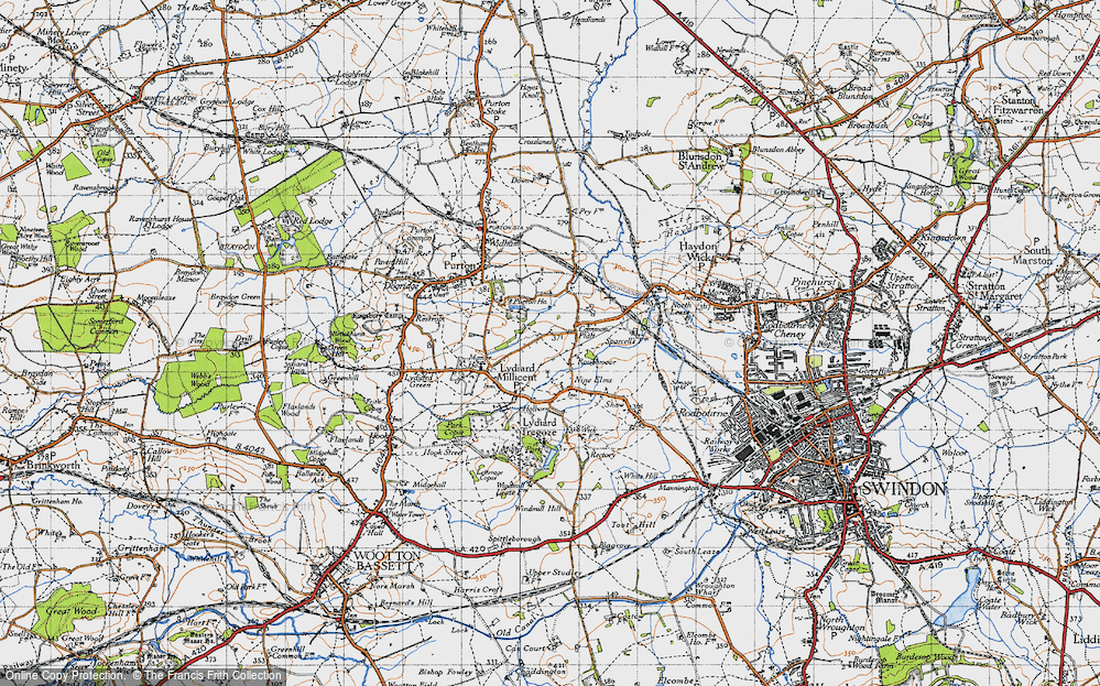 Old Map of Common Platt, 1947 in 1947