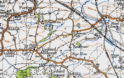 Old map of Common Platt in 1947