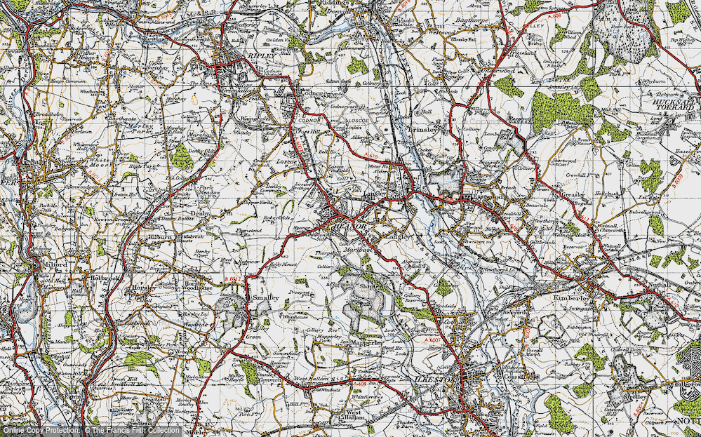 Old Map of Common Side, 1946 in 1946