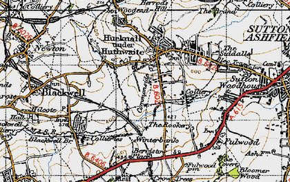Old map of Commonside in 1947