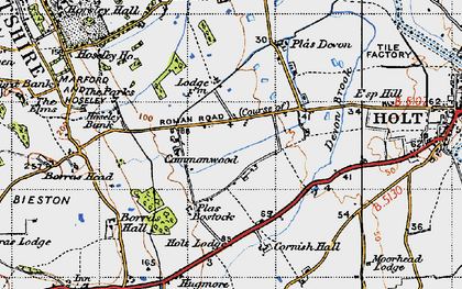 Old map of Commonwood in 1947