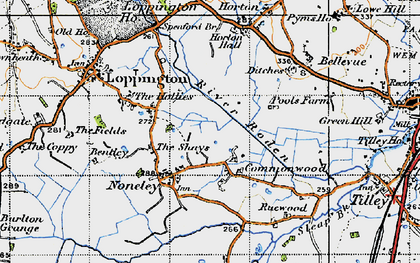 Old map of Commonwood in 1947