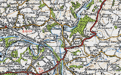 Old map of Compstall in 1947
